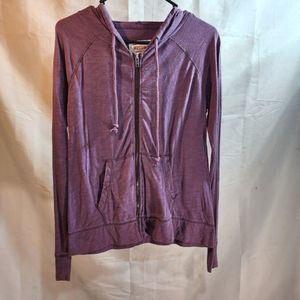 Mossimo Purple Light Zip Up Hoodie